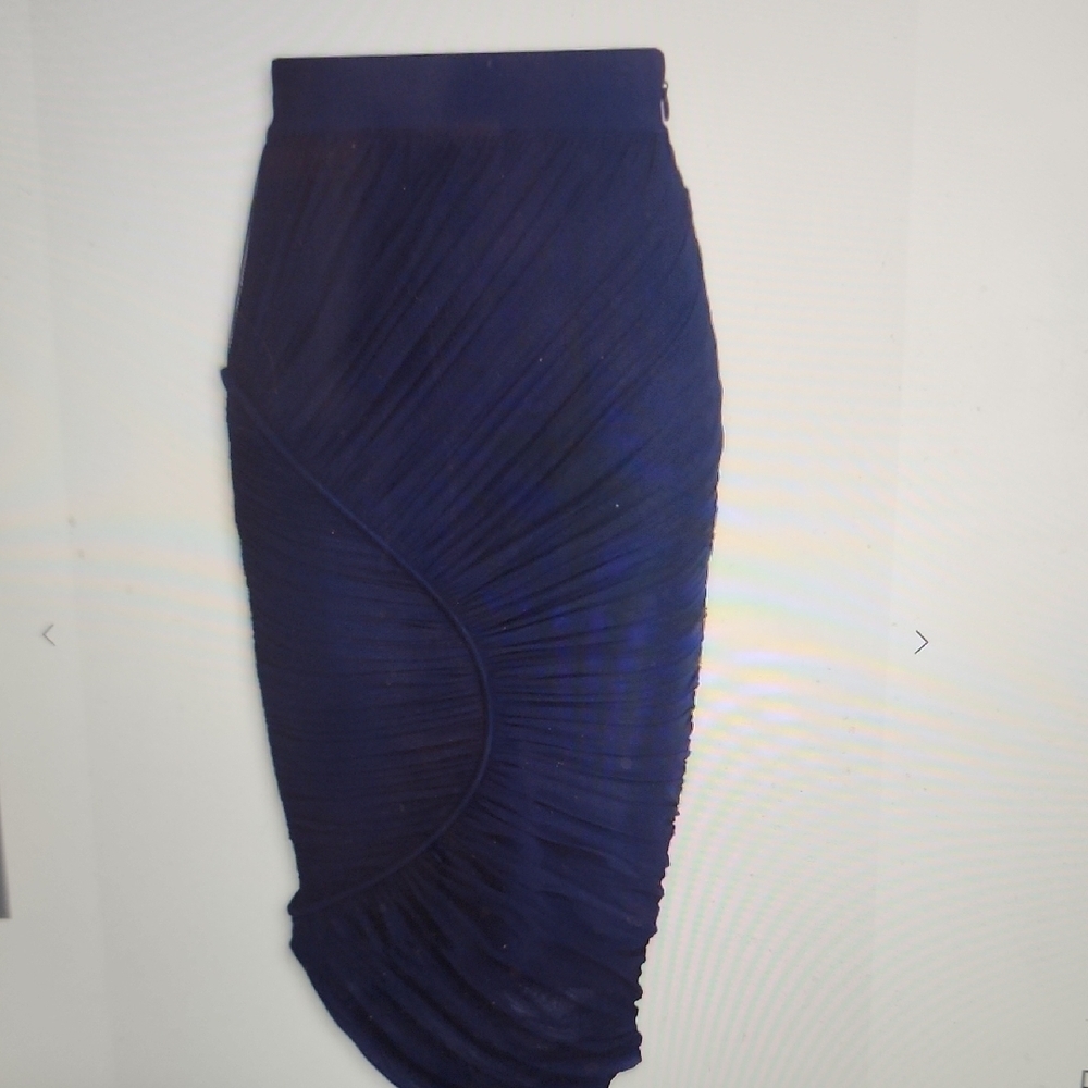 Herve Leger Ruched Ponte And Stretch-Tulle Skirt Size S
